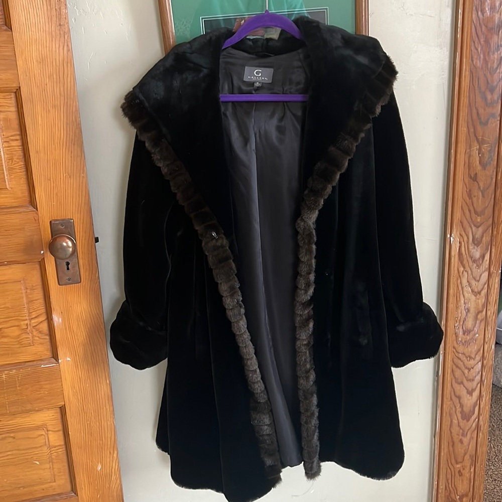 Gallery faux fur hooded jacket